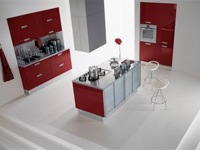 Kitchen Furniture Asia Lucido Rosso