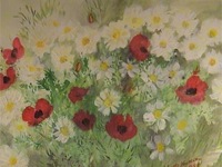 Painting: Flowers in the field